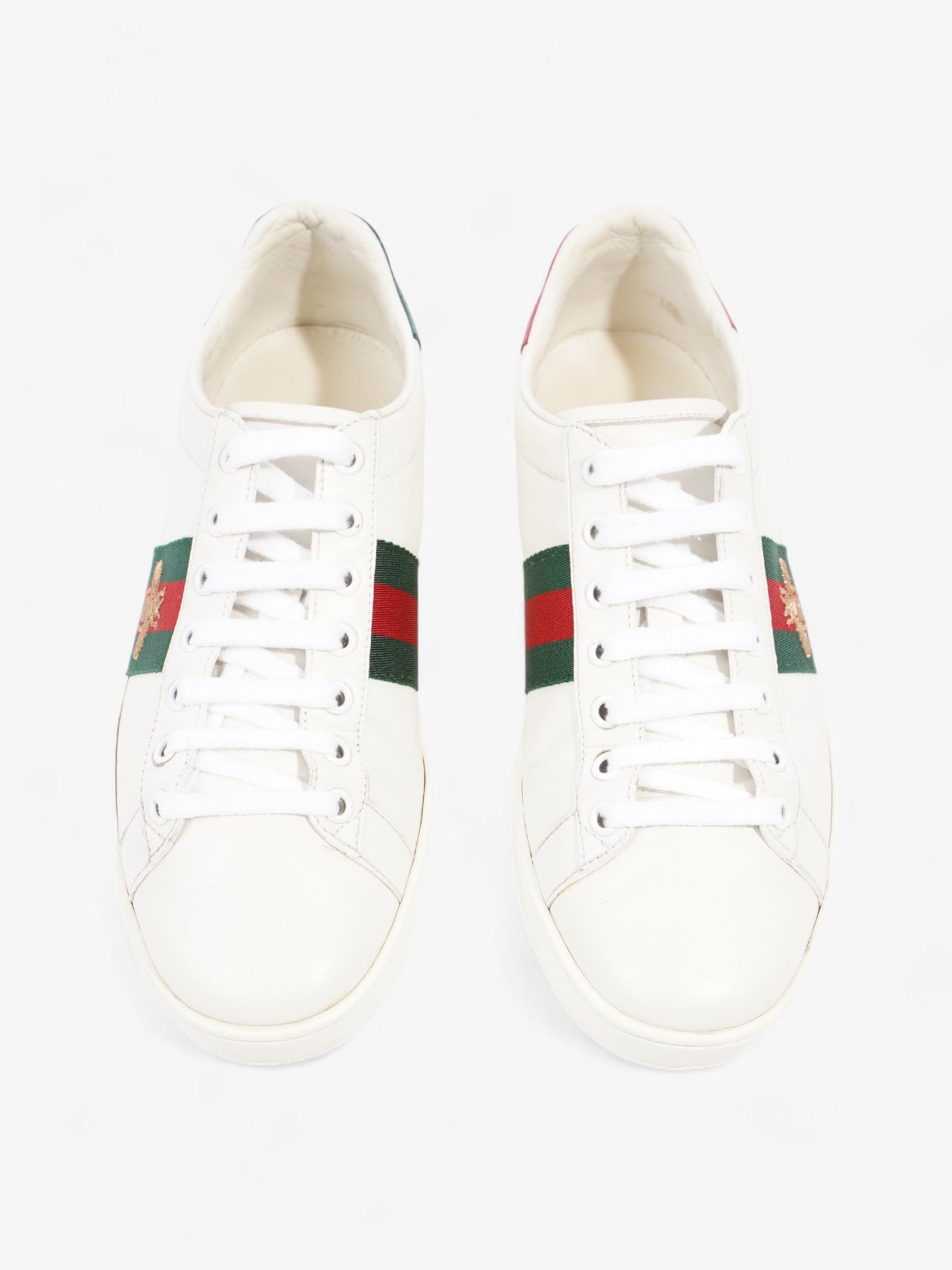 Gucci Ace Embroidered Bee White / Green / Red Leather EU 38.5 UK 5.5