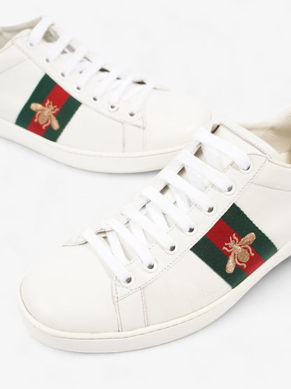 Gucci Ace Embroidered Bee White / Green / Red Leather EU 38.5 UK 5.5