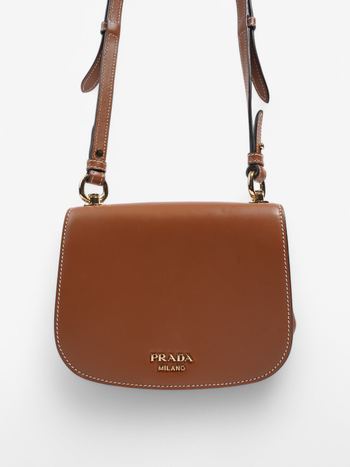 Prada Prada City Brown Leather