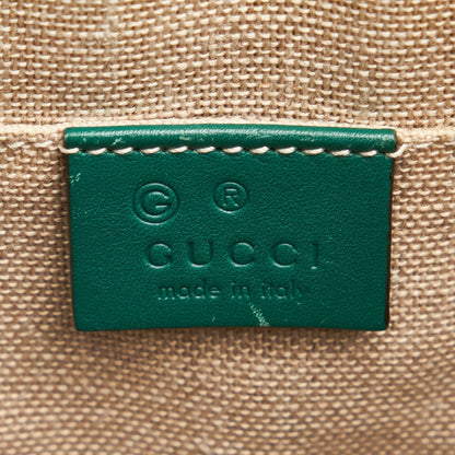Gucci Dome Handbag Mini Teal Blue Microguccissima