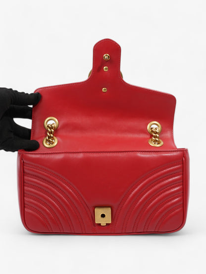 Gucci GG Marmont Red Matelasse Leather Small