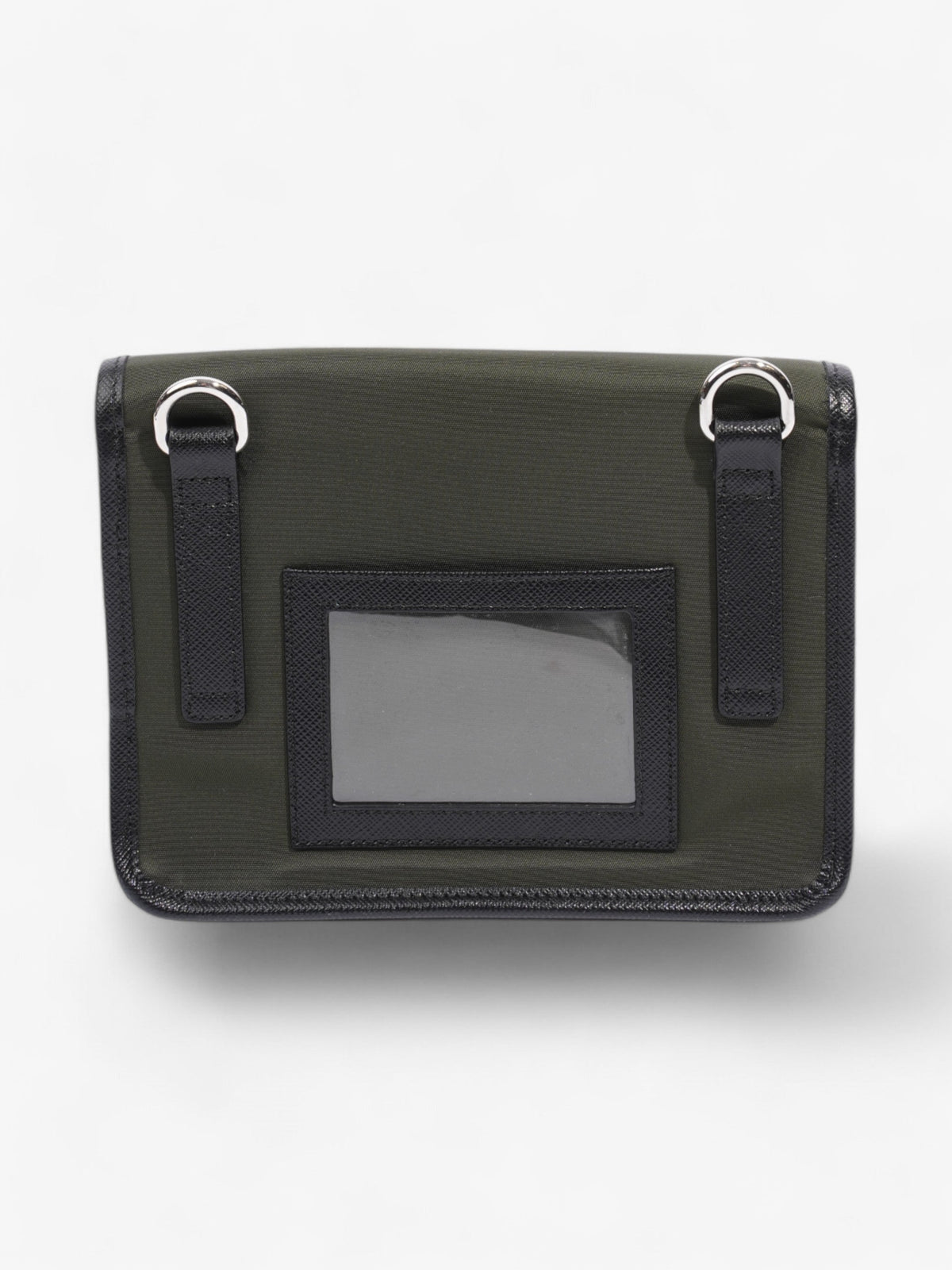 Prada Logo Plaque Smartphone Case Military Green / Black Re Nylon