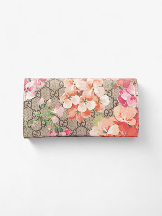 Gucci Continental Wallet GG Supreme / Bloom Canvas