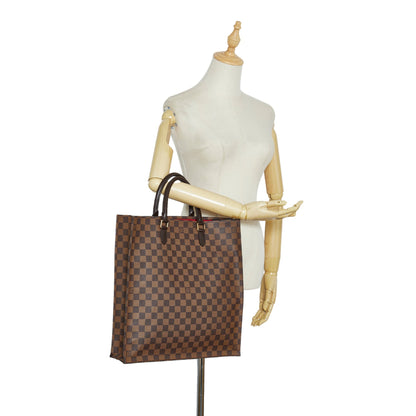 LOUIS VUITTON Damier Ebene Sac Plat Tote Bag
