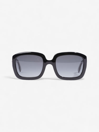 Christian Dior Square Sunglasses Black Acetate 145mm