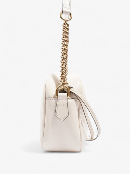 Gucci Marmont  White Matelasse Leather Small