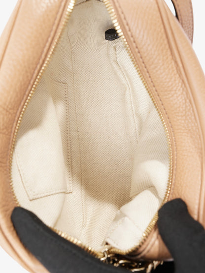 Gucci Soho Disco Bag Beige Calfskin Leather Small