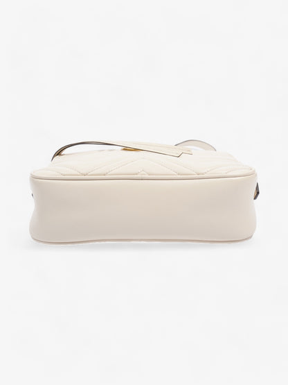 Gucci GG Marmont White Matelasse Leather Small