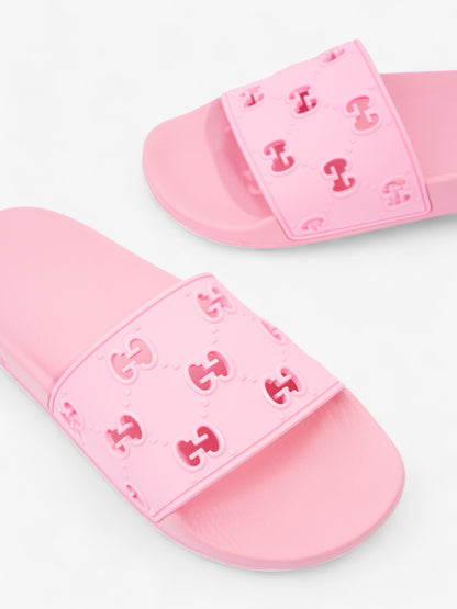 Gucci GG Sliders Pink Rubber EU 38 UK 5