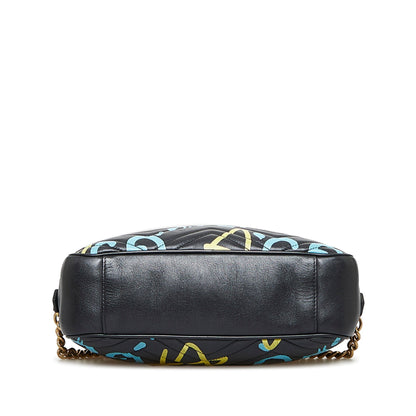 Gucci GG Marmont Ghost Black Printed Leather