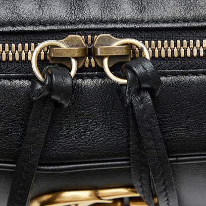 Gucci GG Marmont Black Printed Leather