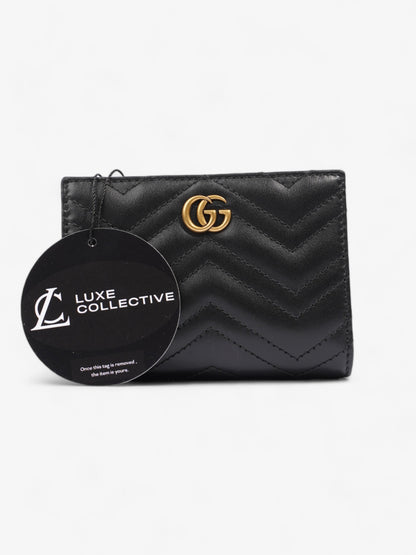 Gucci GG Marmont Wallet Black Matelasse Leather