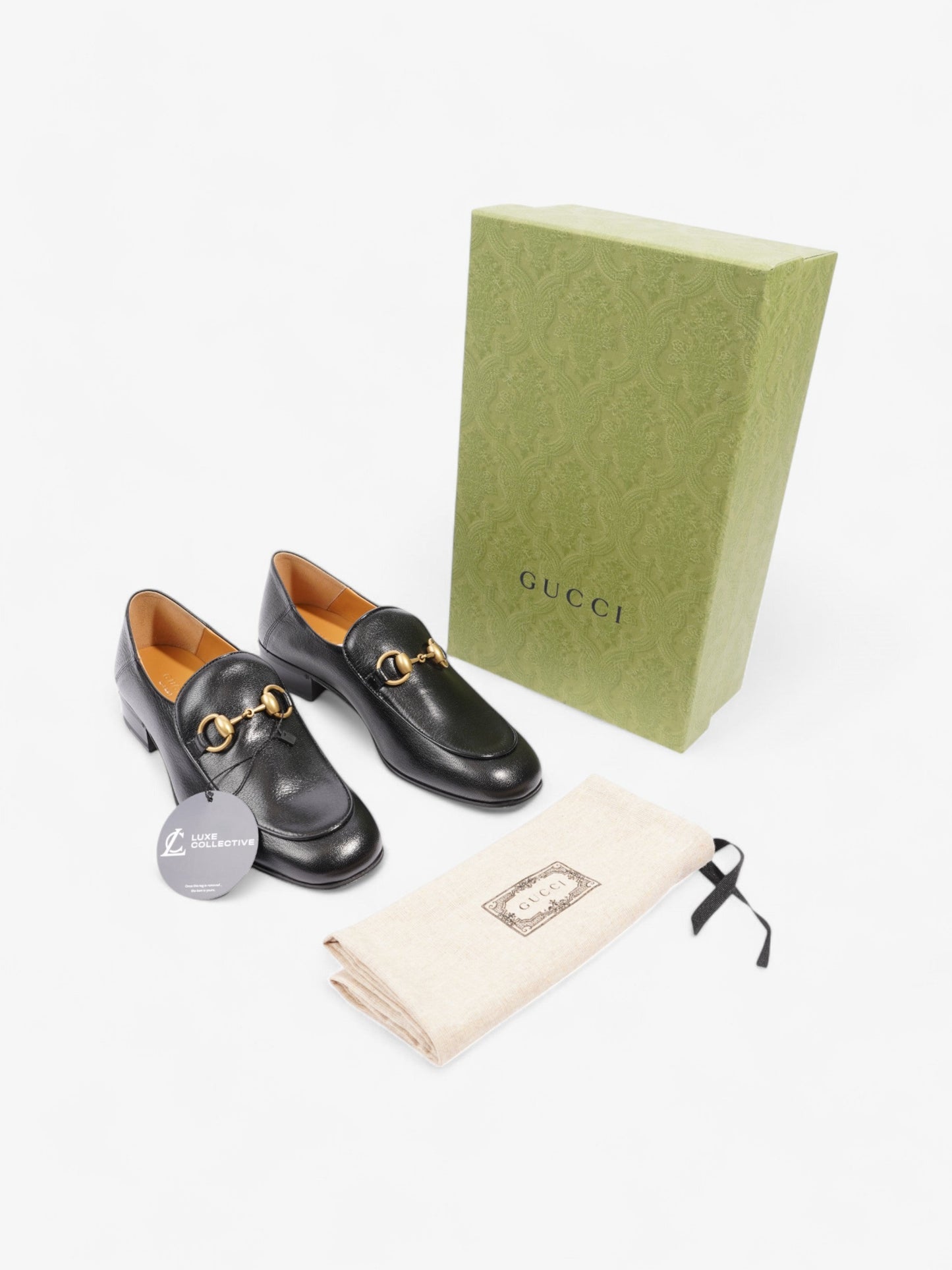 Gucci Horsebit Loafers Black Leather EU 37 UK 4
