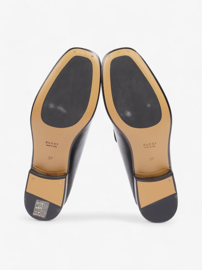 Gucci Horsebit Loafers Black Leather EU 37 UK 4