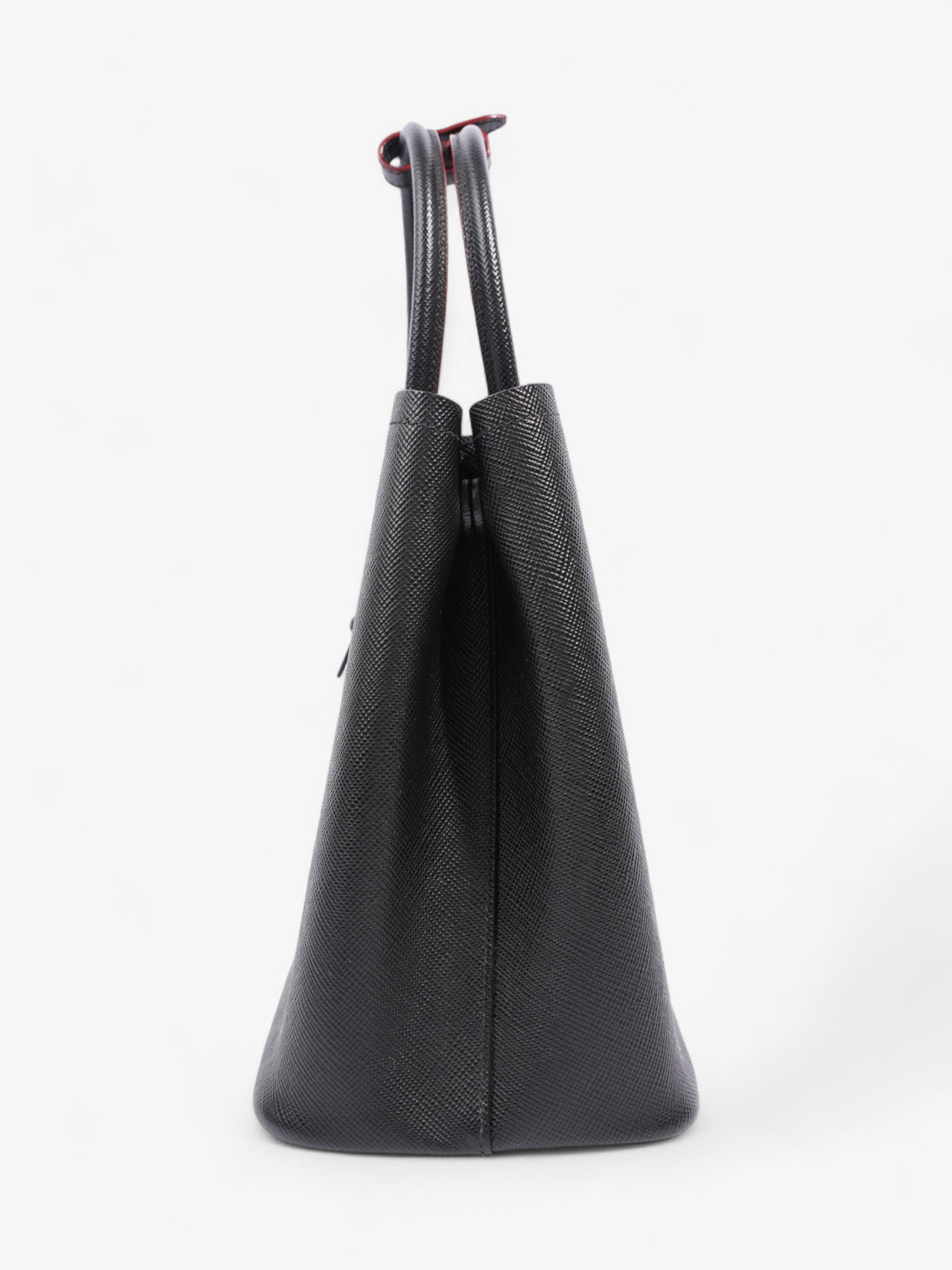 Prada Double Tote Black Saffiano Leather Medium