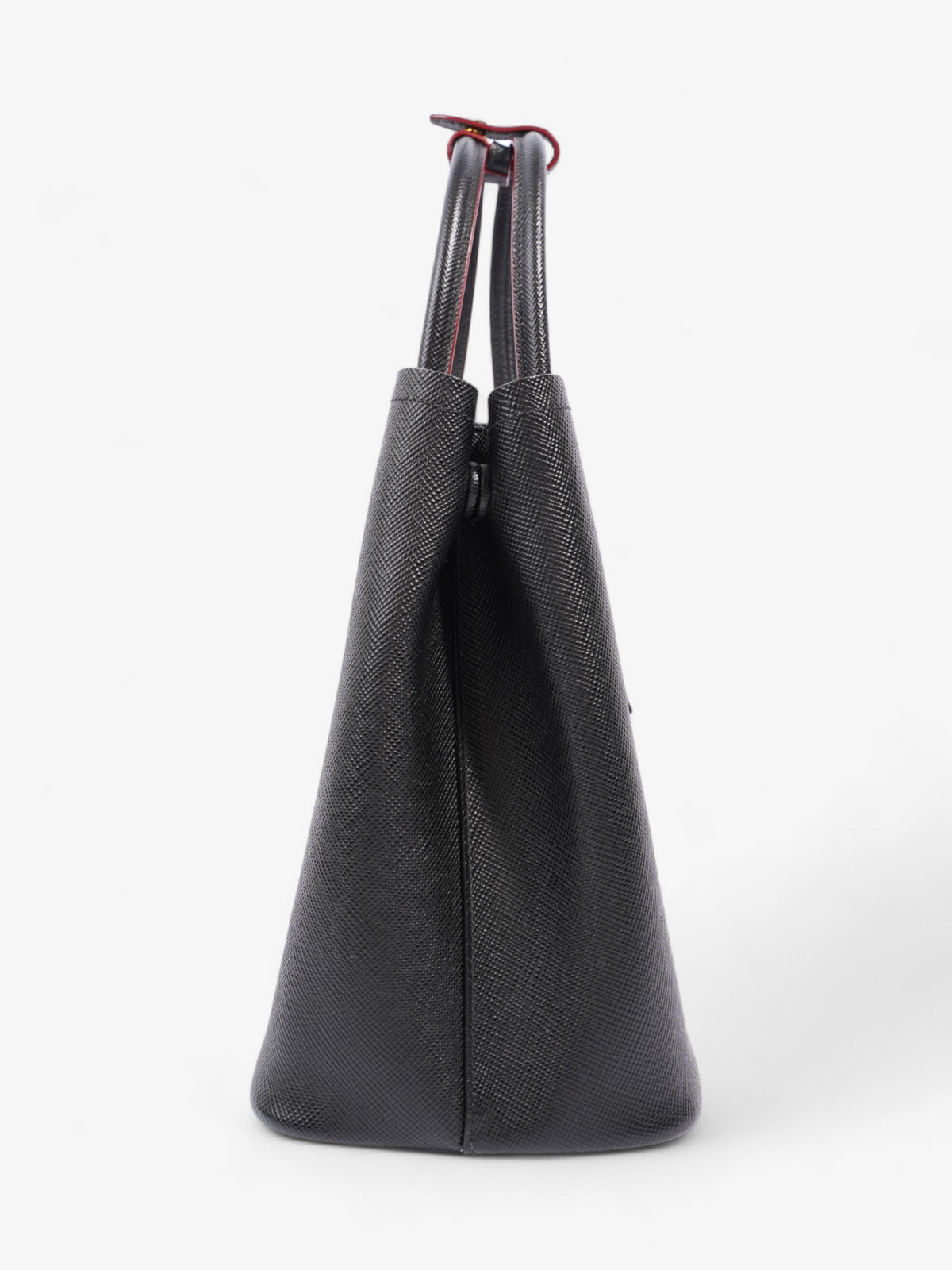 Prada Double Tote Black Saffiano Leather Medium