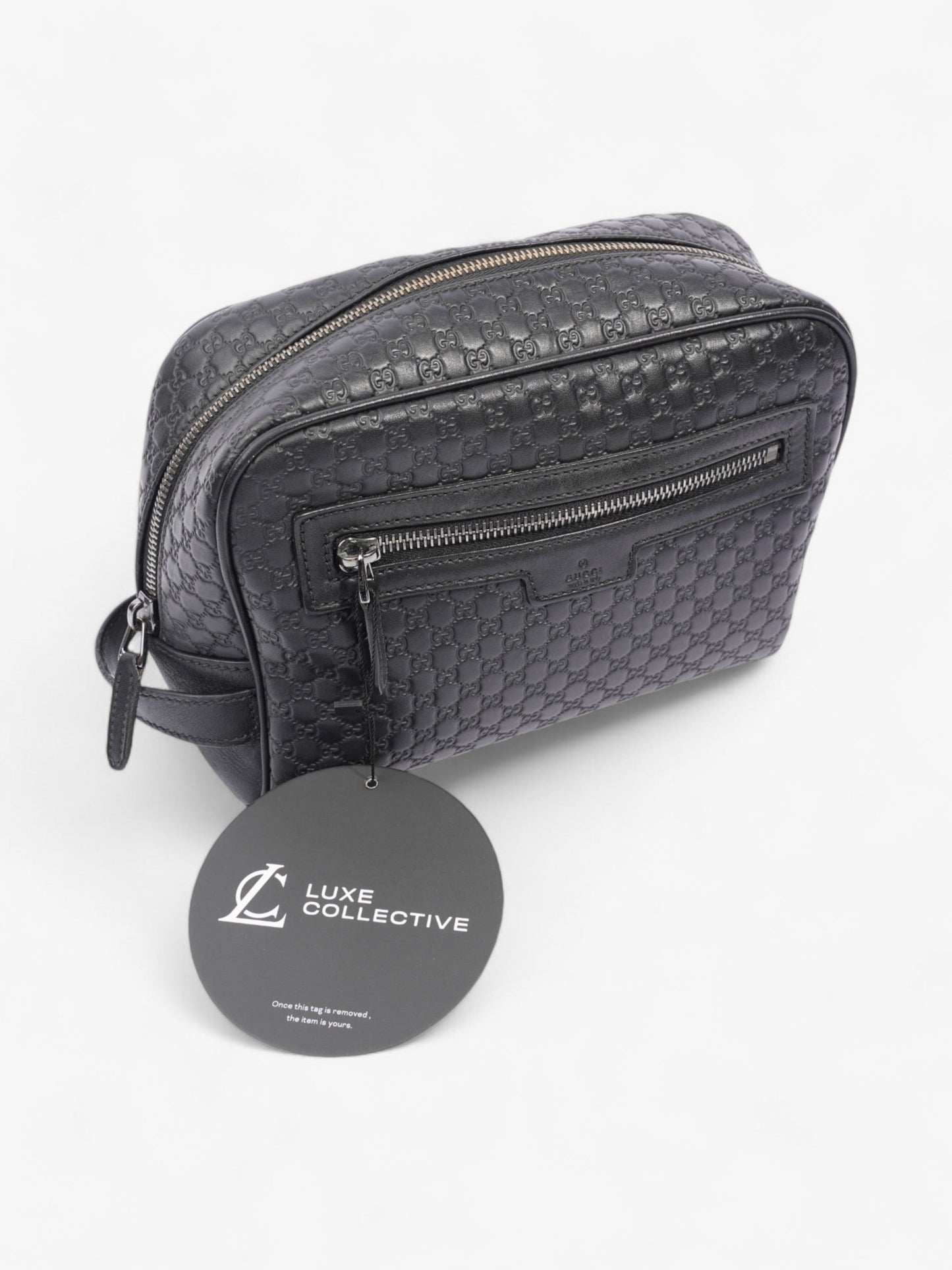 Gucci Washbag Black Leather