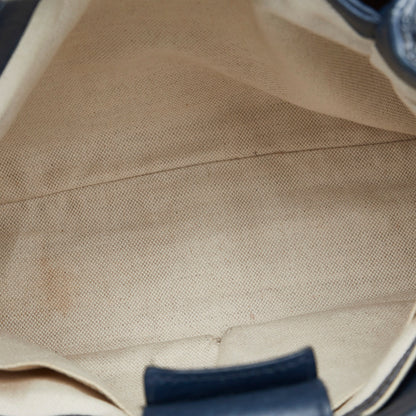 Gucci Bamboo Blue Leather