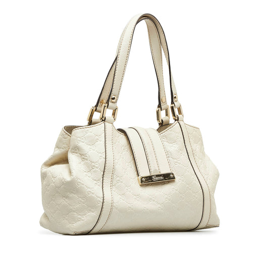 White Gucci Guccissima New Ladies Tote Bag