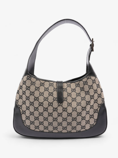 Gucci Jackie Beige And Black GG Supreme Canvas