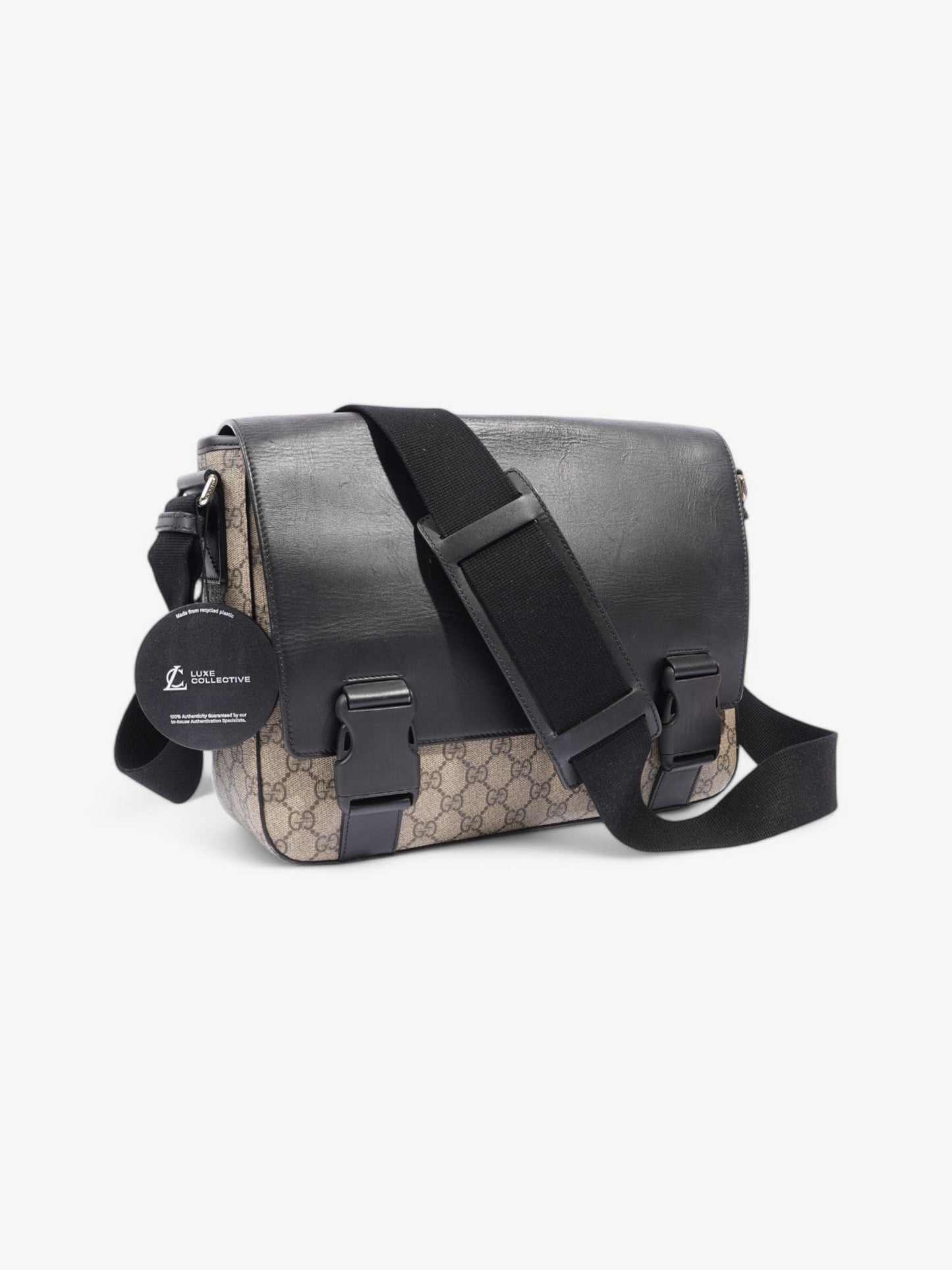 Gucci Messenger Bag GG Supreme / Black Coated Canvas