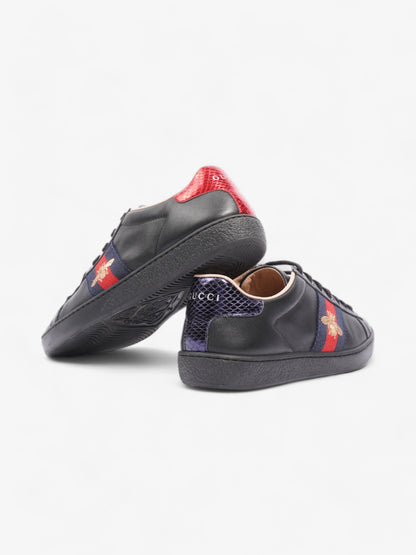 Gucci Ace Embroidered Bee Black / Red / Navy Leather EU 35.5 UK 2.5