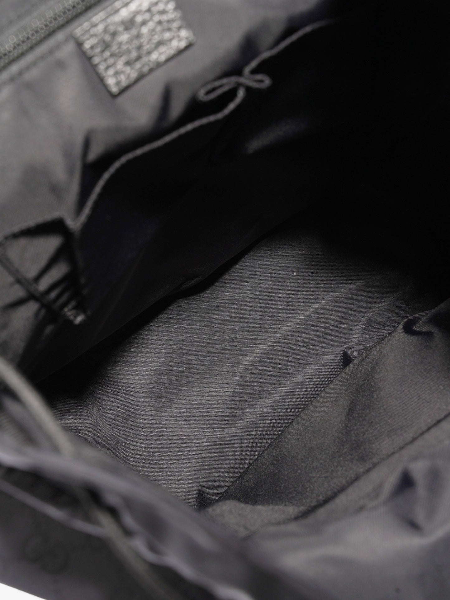 Gucci Travel Drawstring Rucksack Black GG Supreme Nylon