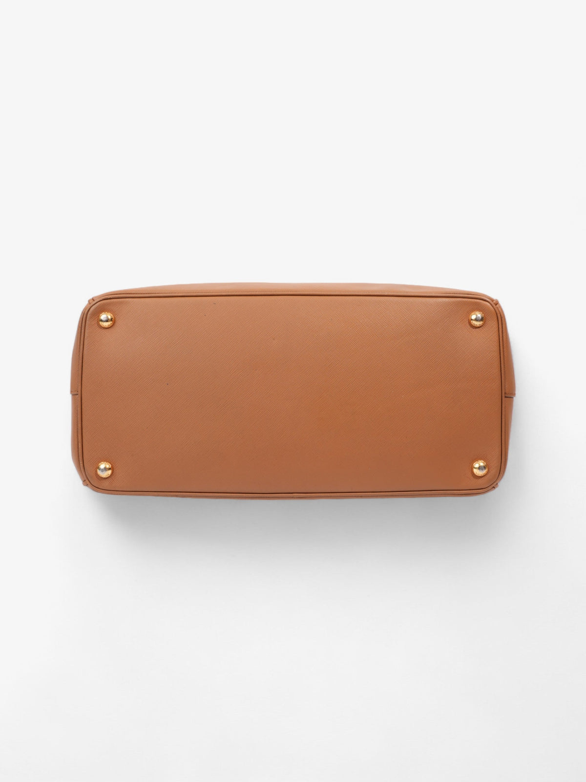 Prada Galleria Double Zip Caramel Brown  Saffiano Leather