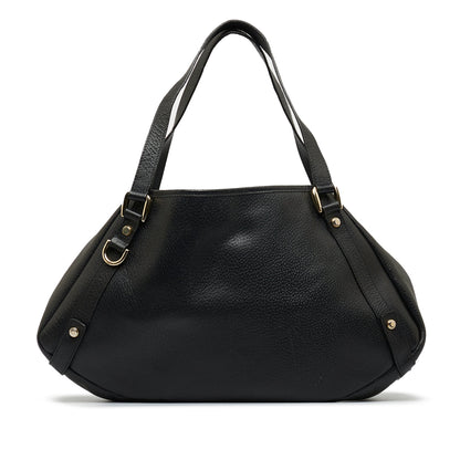 Black Gucci Abbey Leather Tote Bag