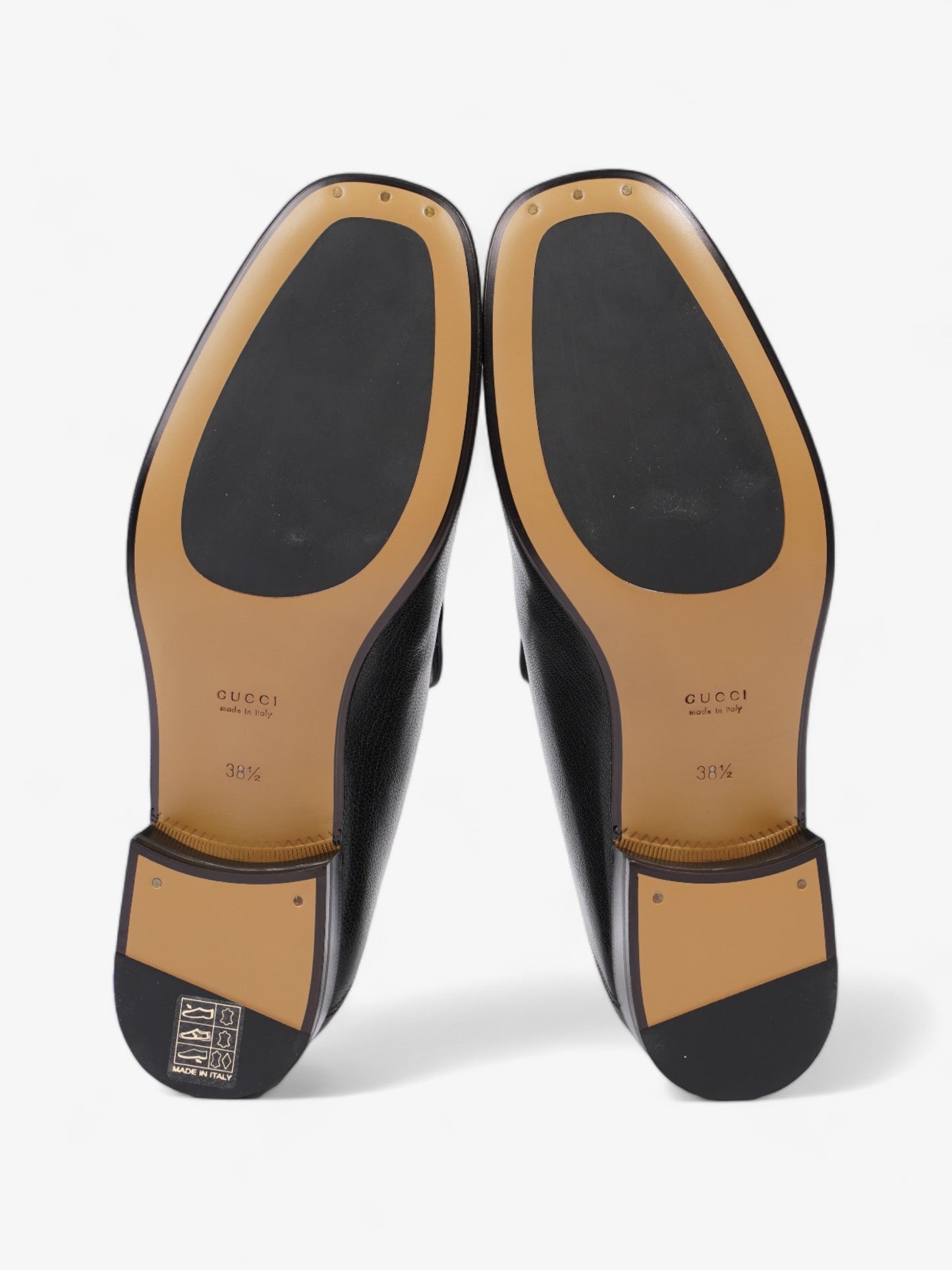 Gucci Horsebit Loafers Black Leather EU 38.5 UK 5.5