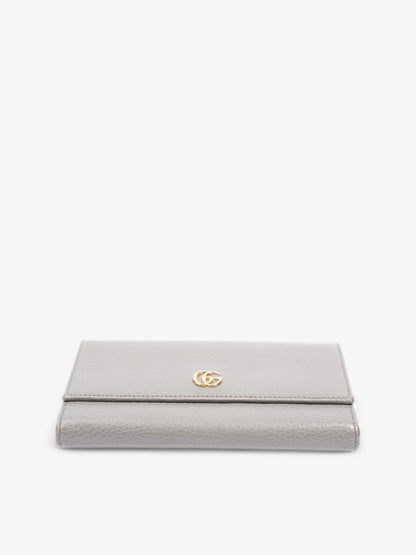 Gucci Marmont Long Wallet Grey Leather
