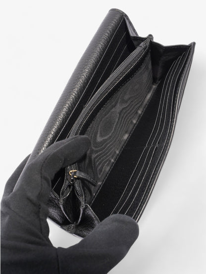 Gucci GG Supreme Wallet Black / Supreme Leather