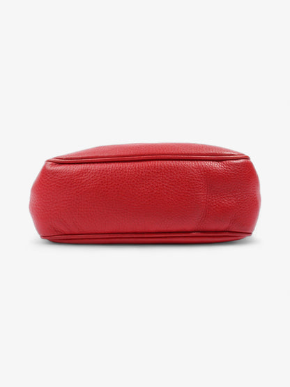 Gucci Soho Leather Shoulder bag Red Red Small