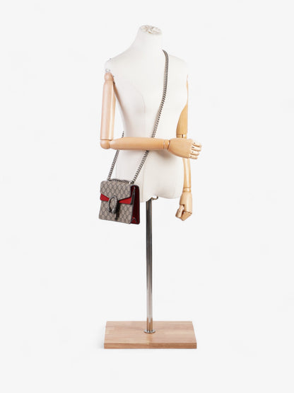 Gucci Dionysus GG Supreme / Red Coated Canvas Mini