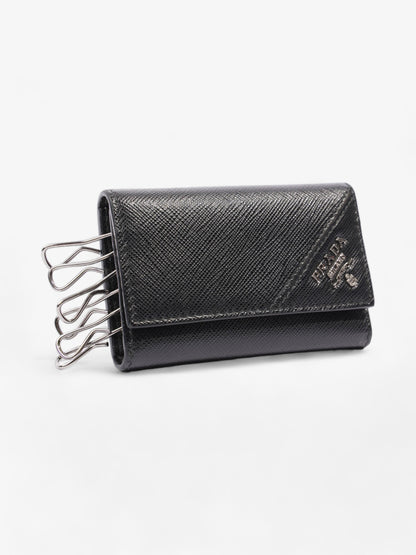 Prada Key Case Black Saffiano Leather