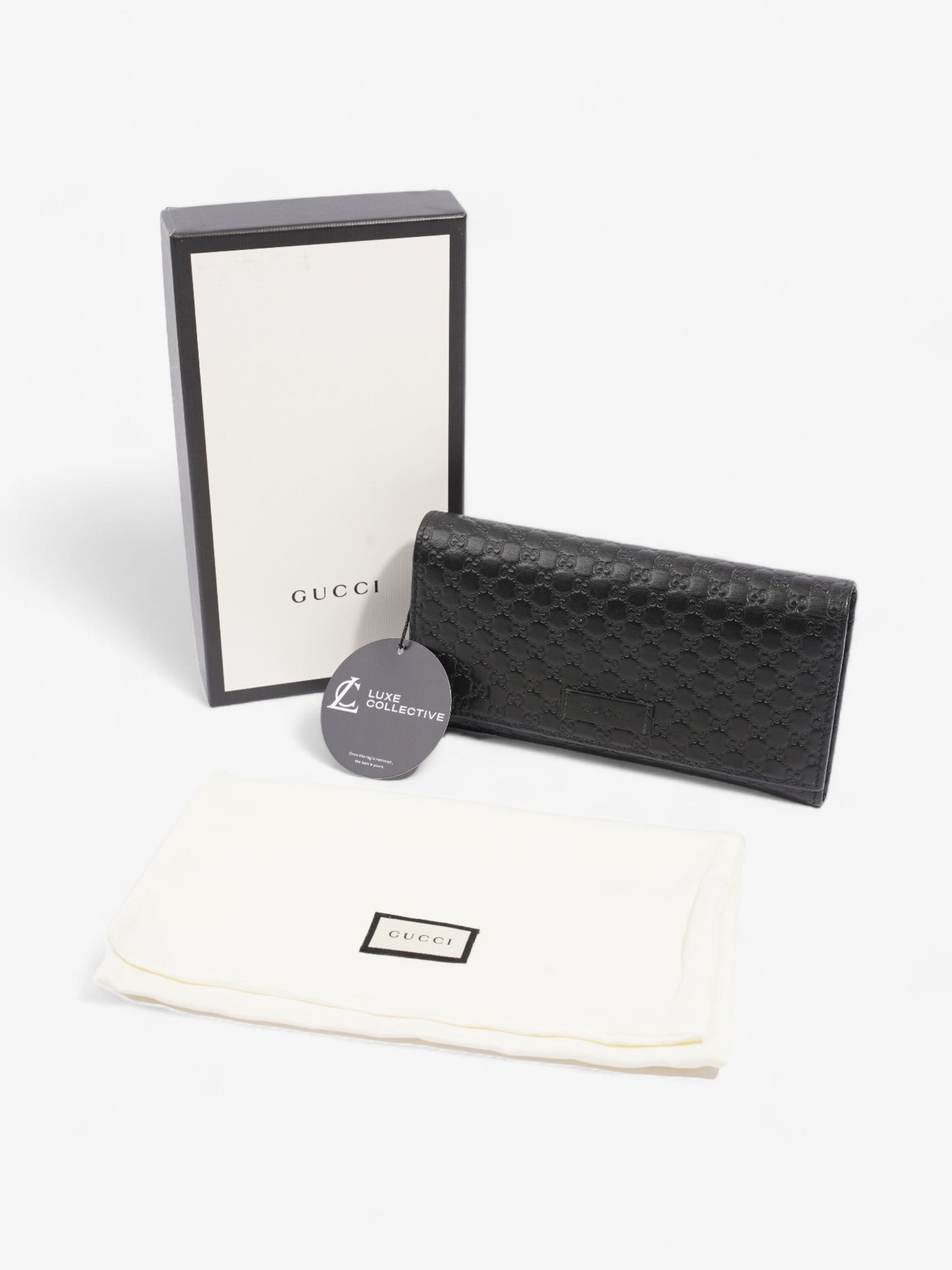 Gucci Bifold Microguccissima Wallet Black Leather