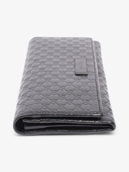 Gucci Bifold Microguccissima Wallet Black Leather
