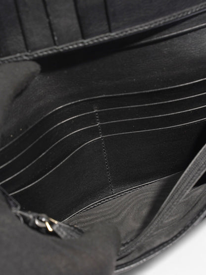 Gucci Bifold Microguccissima Wallet Black Leather