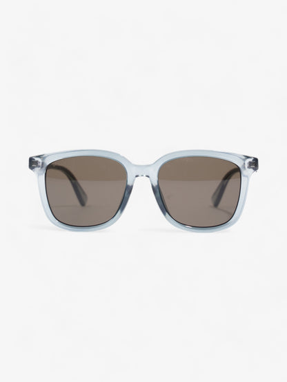 Gucci Clear Frame Sunglasses Blue Acetate 150mm