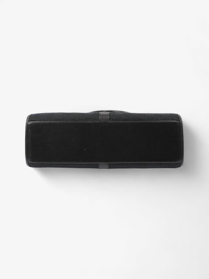 Gucci Jackie Black Guccissima Canvas