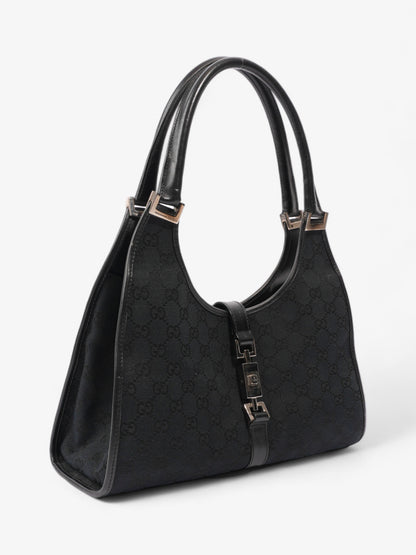 Gucci Jackie Black Guccissima Canvas