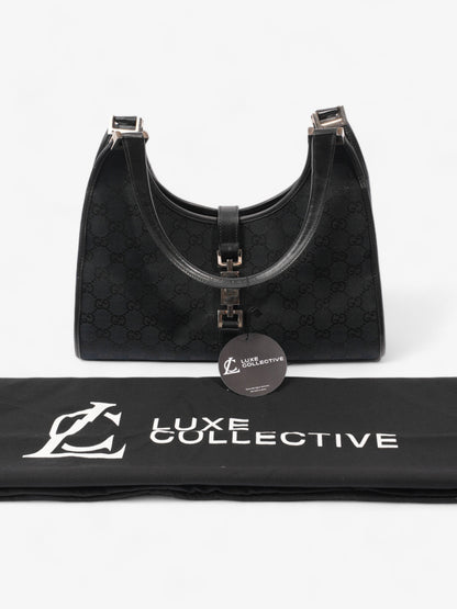 Gucci Jackie Black Guccissima Canvas