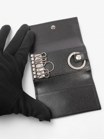 Gucci Interlocking G Key Case Black Leather