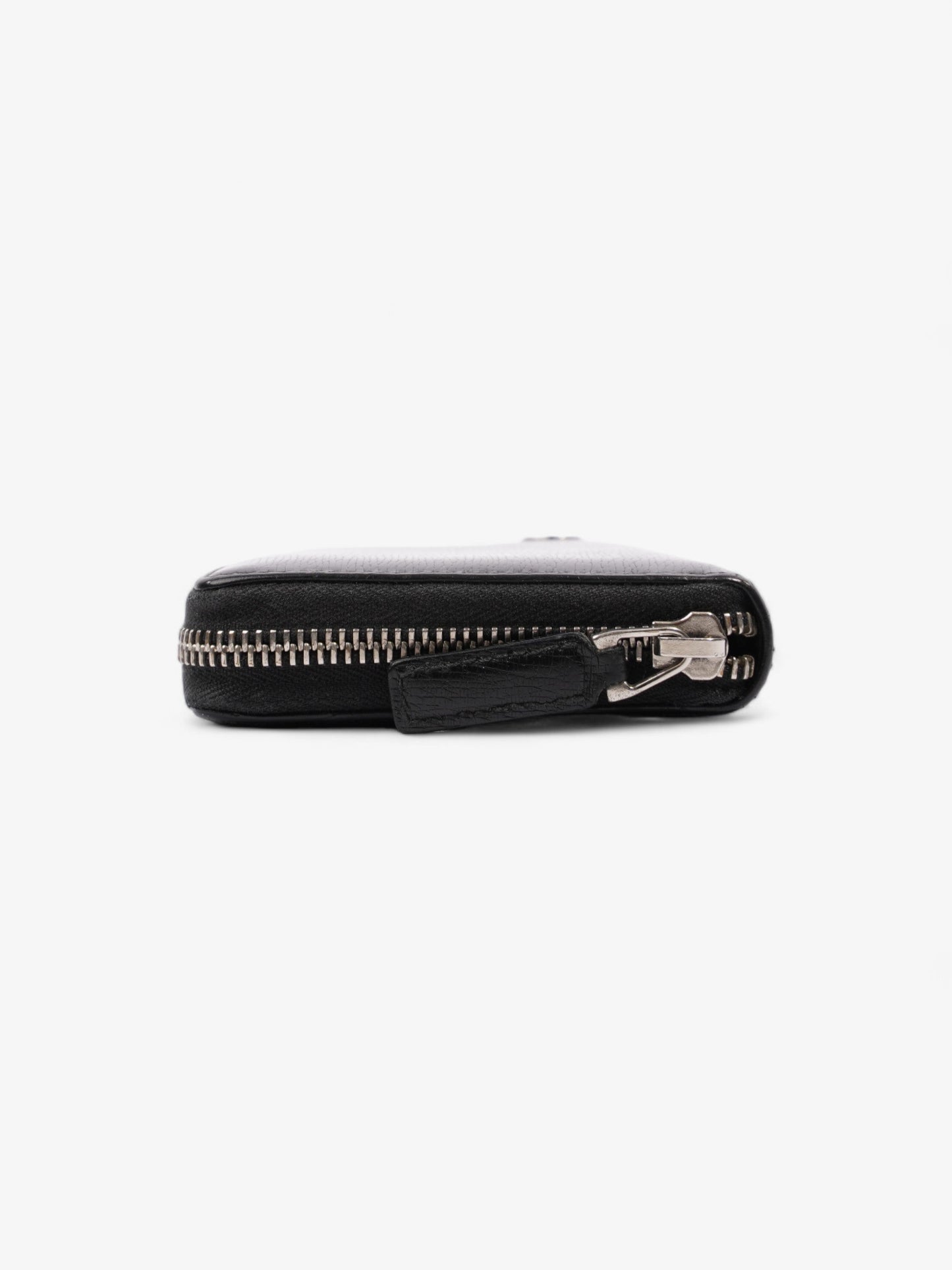 Gucci Interlocking Zip Round Wallet Black Black Leather