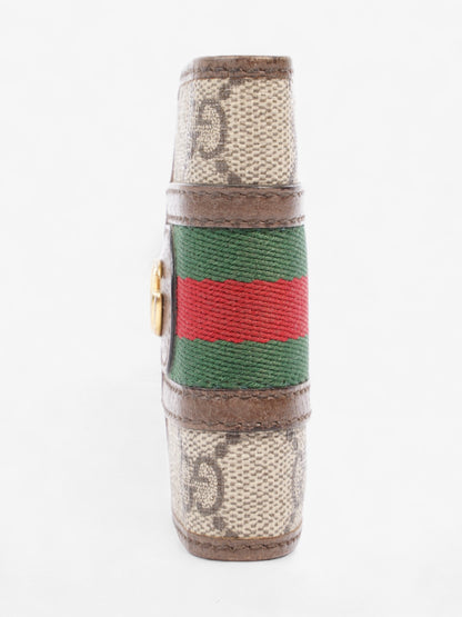 Gucci GG Web Key Case Supreme Print