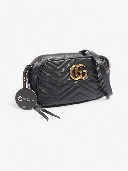 Gucci GG Marmont Black Matelasse Leather Small