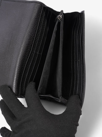 Gucci Gucci Soho Long Wallet Black Leather