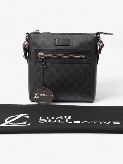 Gucci Messenger Bag Black GG Supreme Coated Canvas