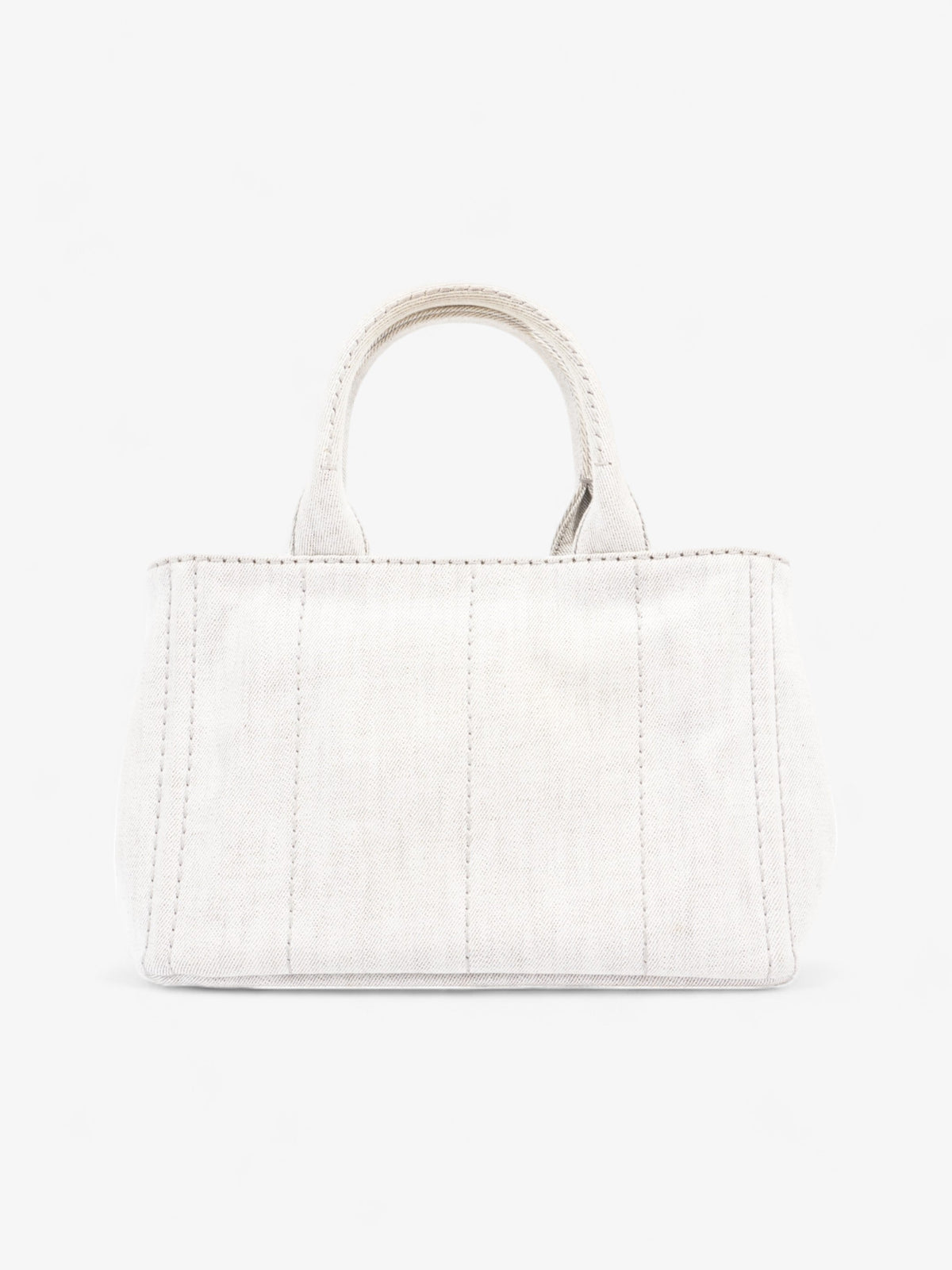 Prada Canapa Tote Grey Denim