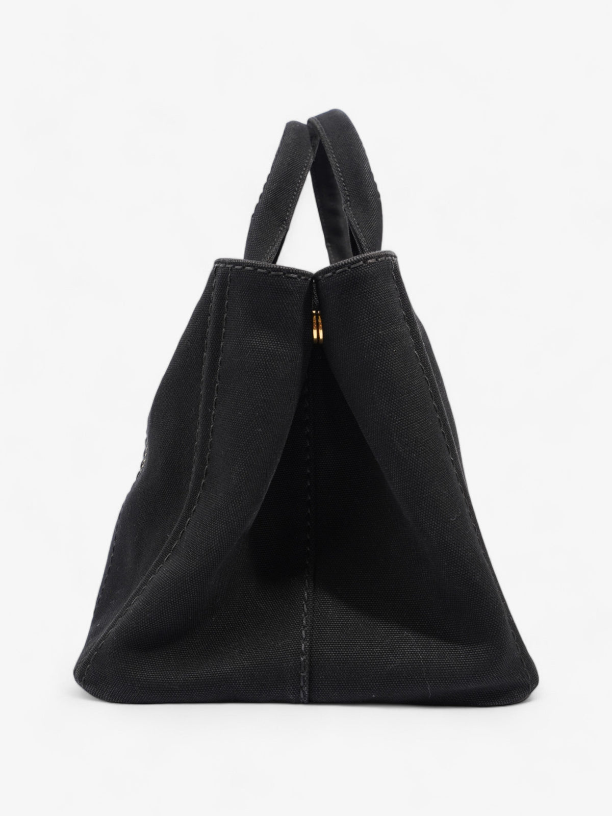 Prada Canapa Logo Black Canvas